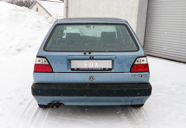 Fox passend fürVW Golf II Typ 19E Endschalldämpfer - 2x55 Typ 14