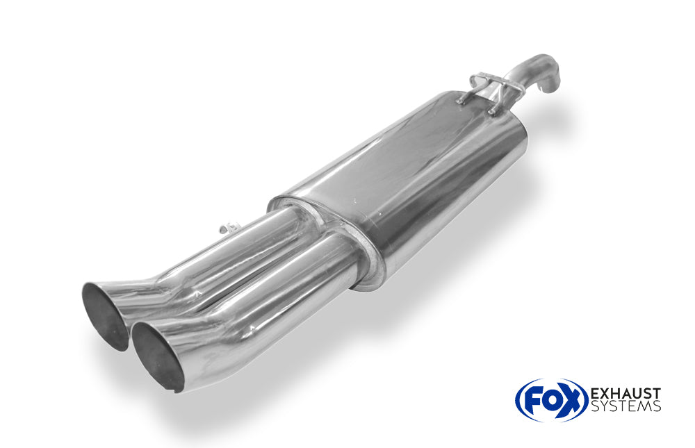Fox passend fürVW Golf II Typ 19E Endschalldämpfer - 2x76 Typ 18