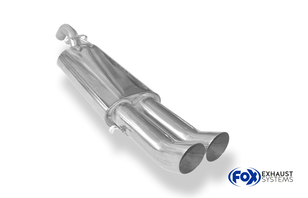 Fox passend für VW Golf II Typ 19E Endschalldämpfer - 2x76 Typ 18