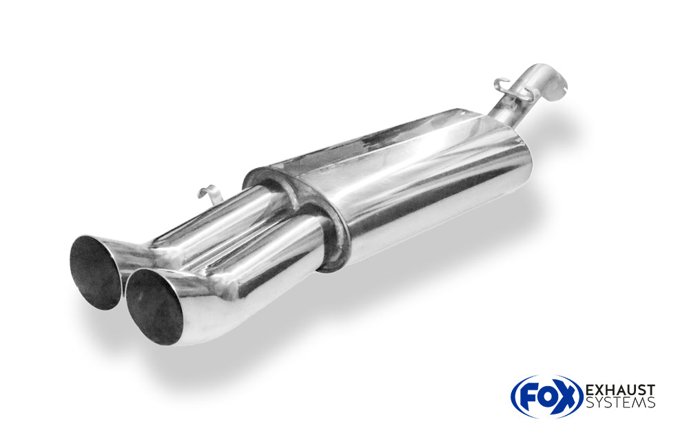Fox passend fürVW Golf II Typ 19E GTI Endschalldämpfer - 2x76 Typ 18