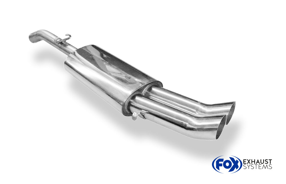 Fox passend für VW Golf II Typ 19E GTI Endschalldämpfer - 2x76 Typ 18