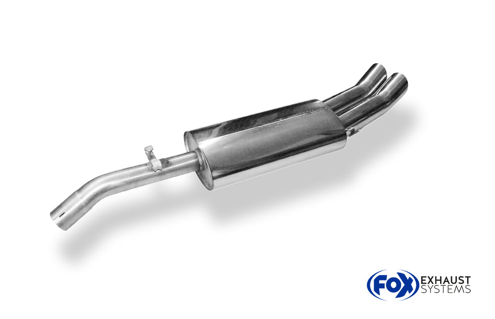 Fox passend fürVW Golf II Typ 19E GTI Endschalldämpfer - 2x76 Typ 18