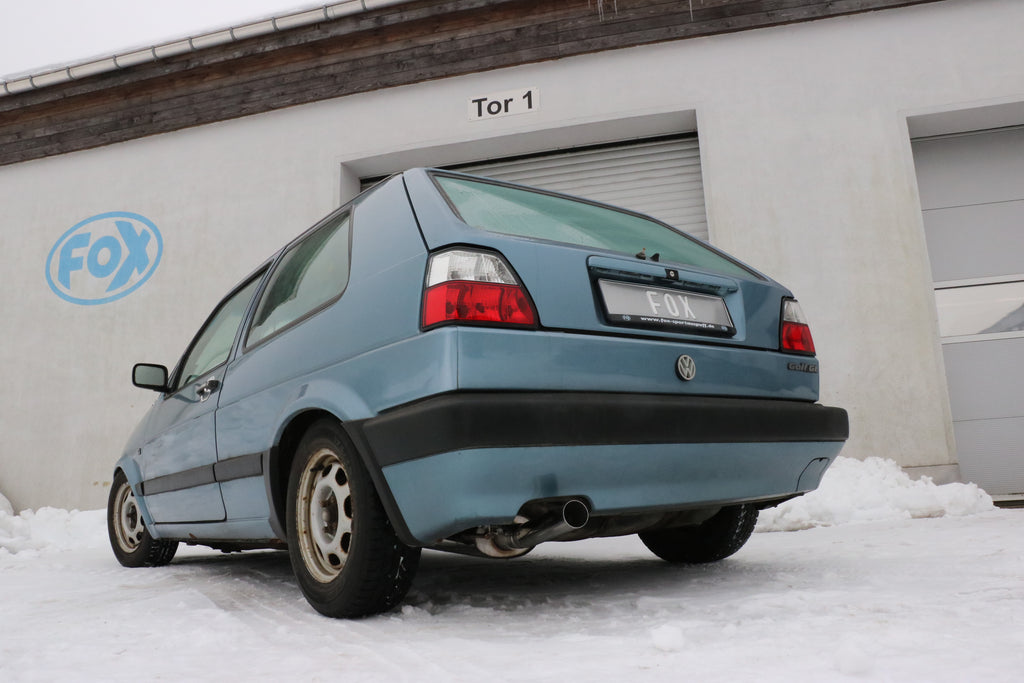 Fox passend fürVW Golf II Typ 19E Endschalldämpfer - 1x63 Typ 10