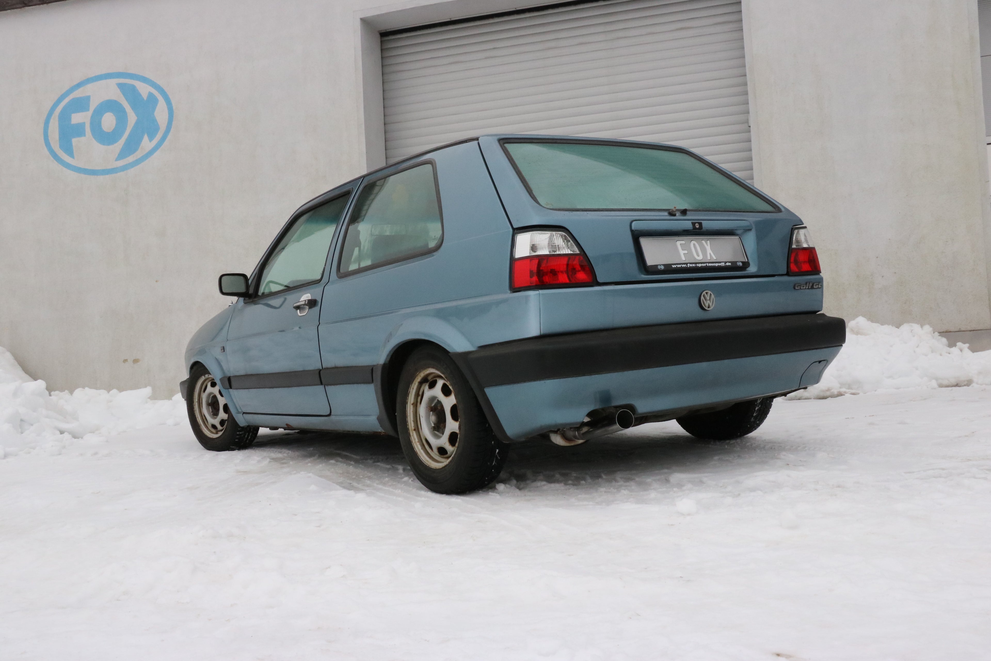 Fox passend für VW Golf II Typ 19E Endschalldämpfer - 1x63 Typ 10