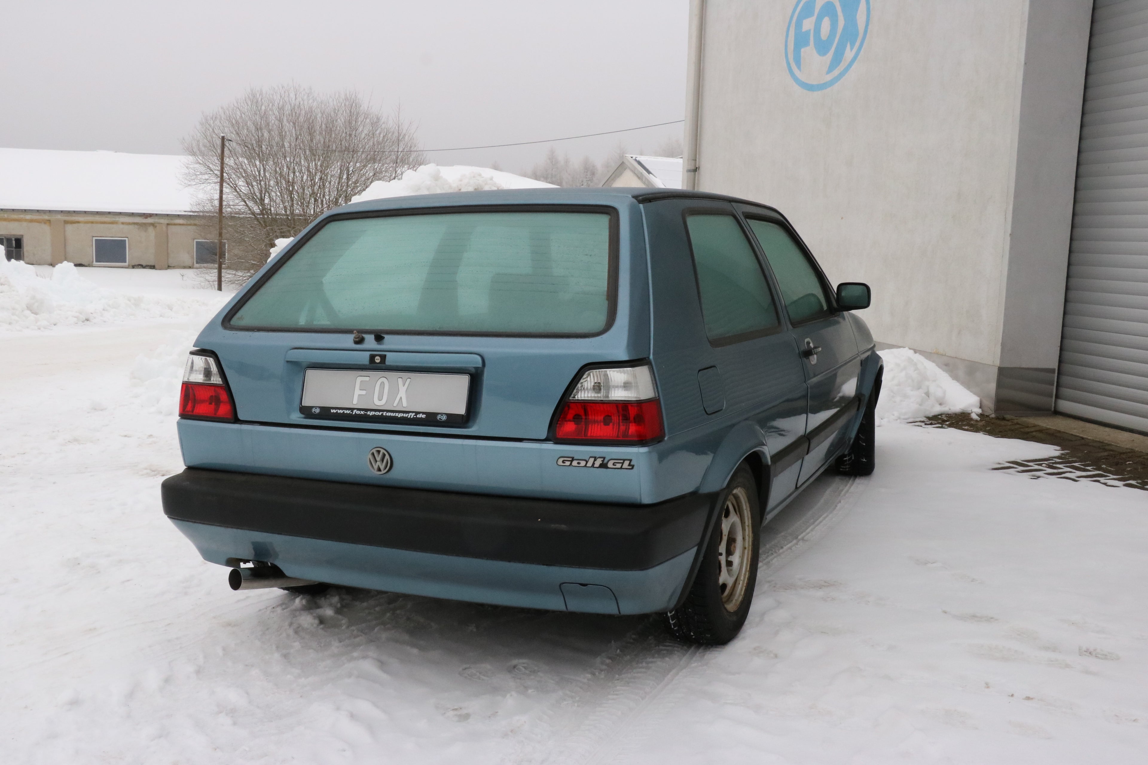 Fox passend fürVW Golf II Typ 19E Endschalldämpfer - 1x63 Typ 10