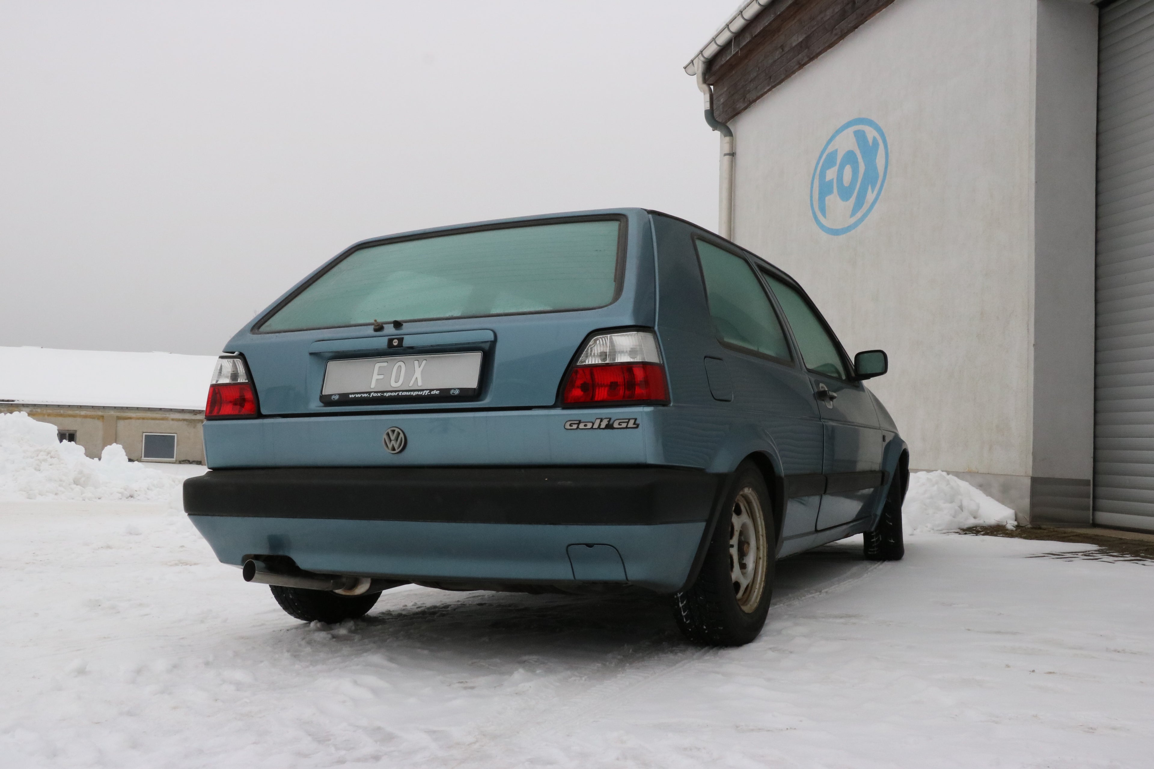Fox passend fürVW Golf II Typ 19E Endschalldämpfer - 1x63 Typ 10