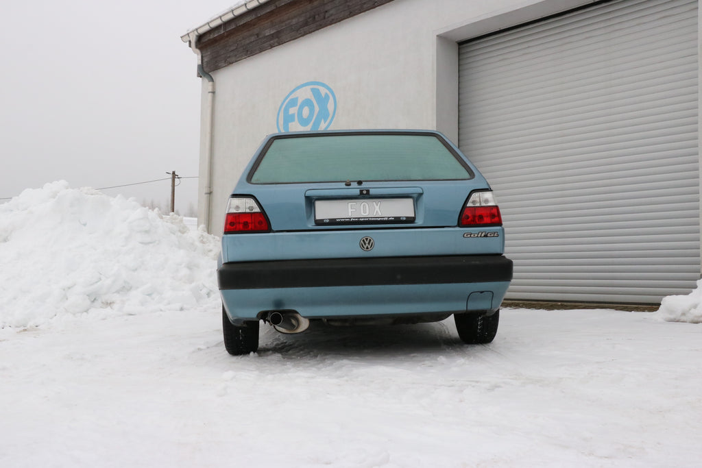 Fox passend fürVW Golf II Typ 19E Endschalldämpfer - 1x63 Typ 10