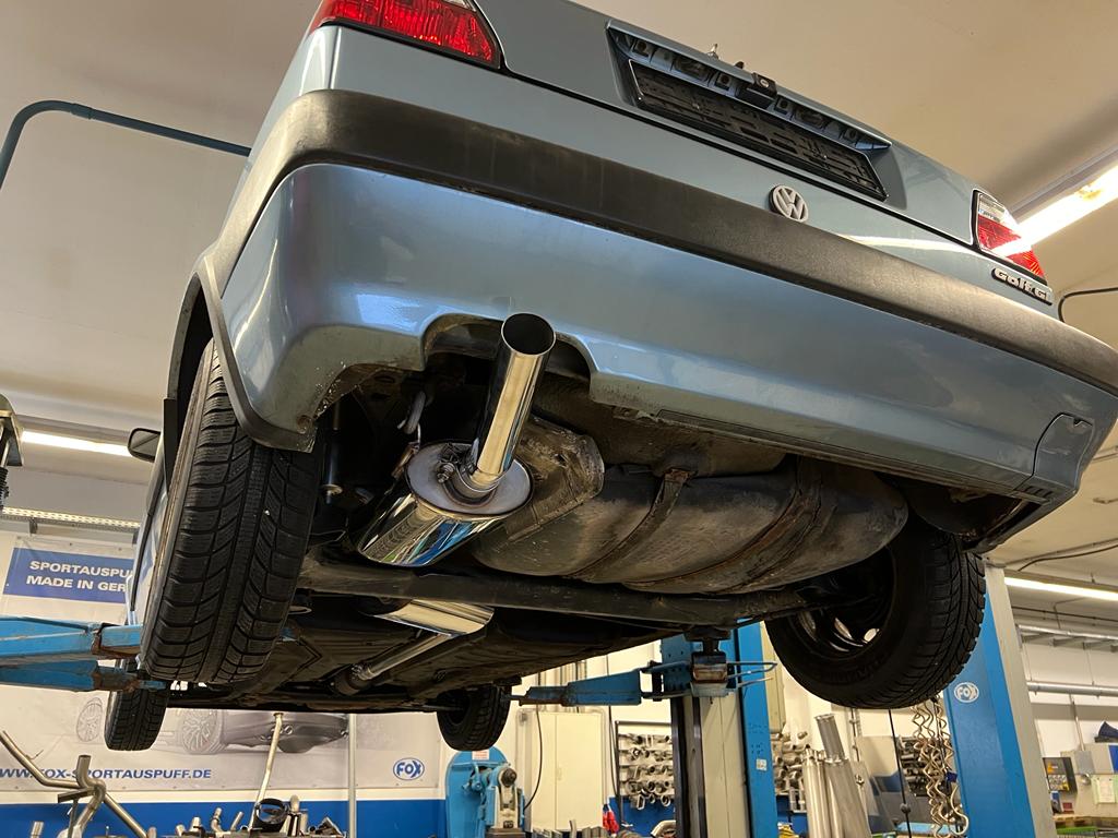 Fox passend fürVW Golf II Typ 19E Endschalldämpfer - 1x63 Typ 10