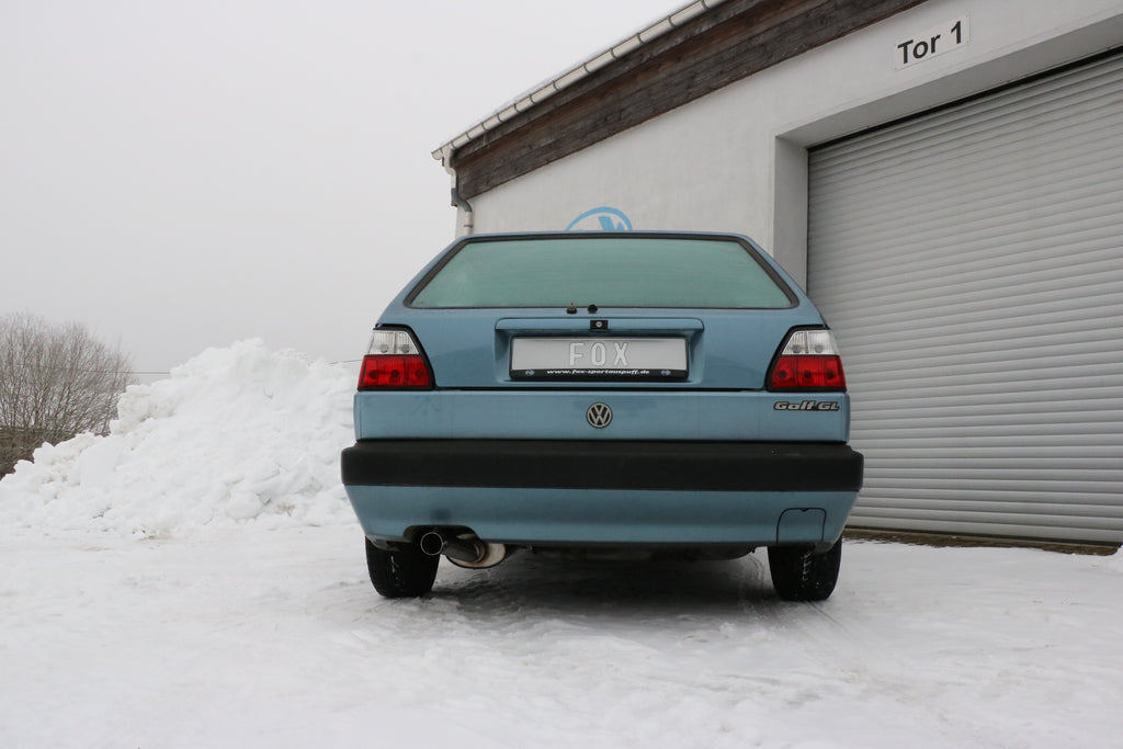 Fox passend für VW Golf II Typ 19E Endschalldämpfer - 1x63 Typ 23