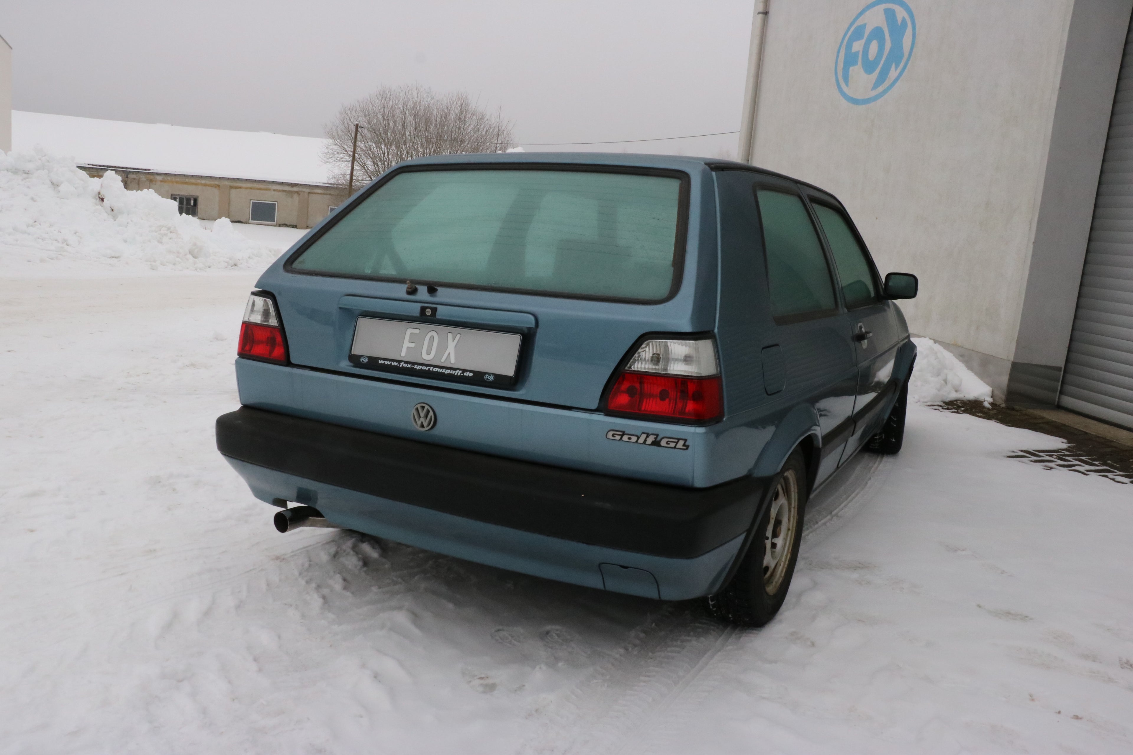 Fox passend fürVW Golf II Typ 19E Endschalldämpfer - 1x63 Typ 23