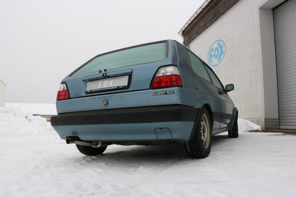 Fox passend fürVW Golf II Typ 19E Endschalldämpfer - 1x63 Typ 23