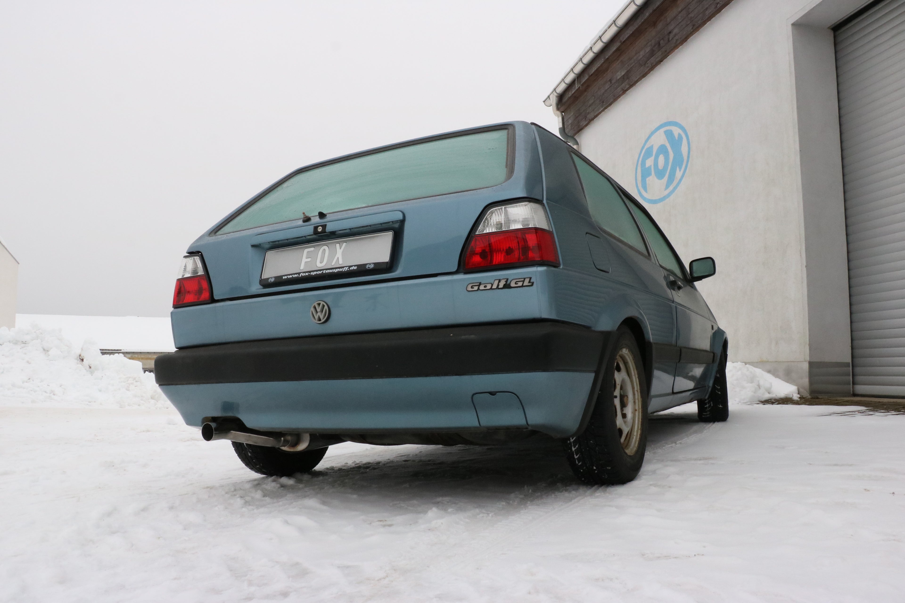 Fox passend fürVW Golf II Typ 19E Endschalldämpfer - 1x63 Typ 23