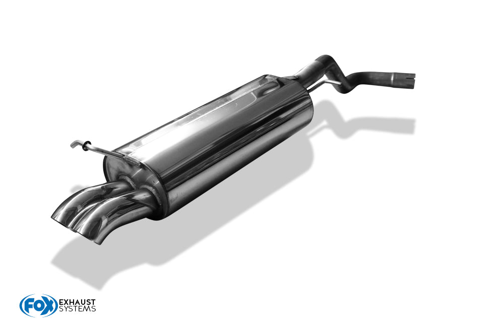 Fox passend fürVW Golf IV Endschalldämpfer -  2x63 Typ 28
