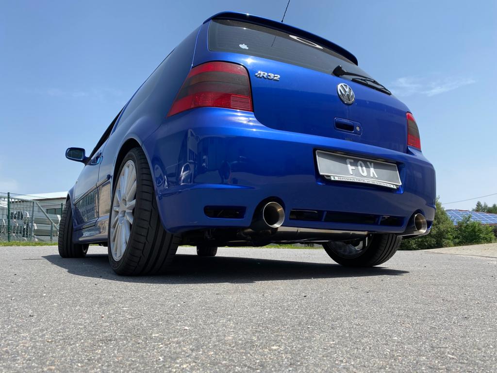 Fox passend fürVW Golf IV R32 Endschalldämpfer Ausgang rechts/links - 1x100 Typ 24 rechts/links