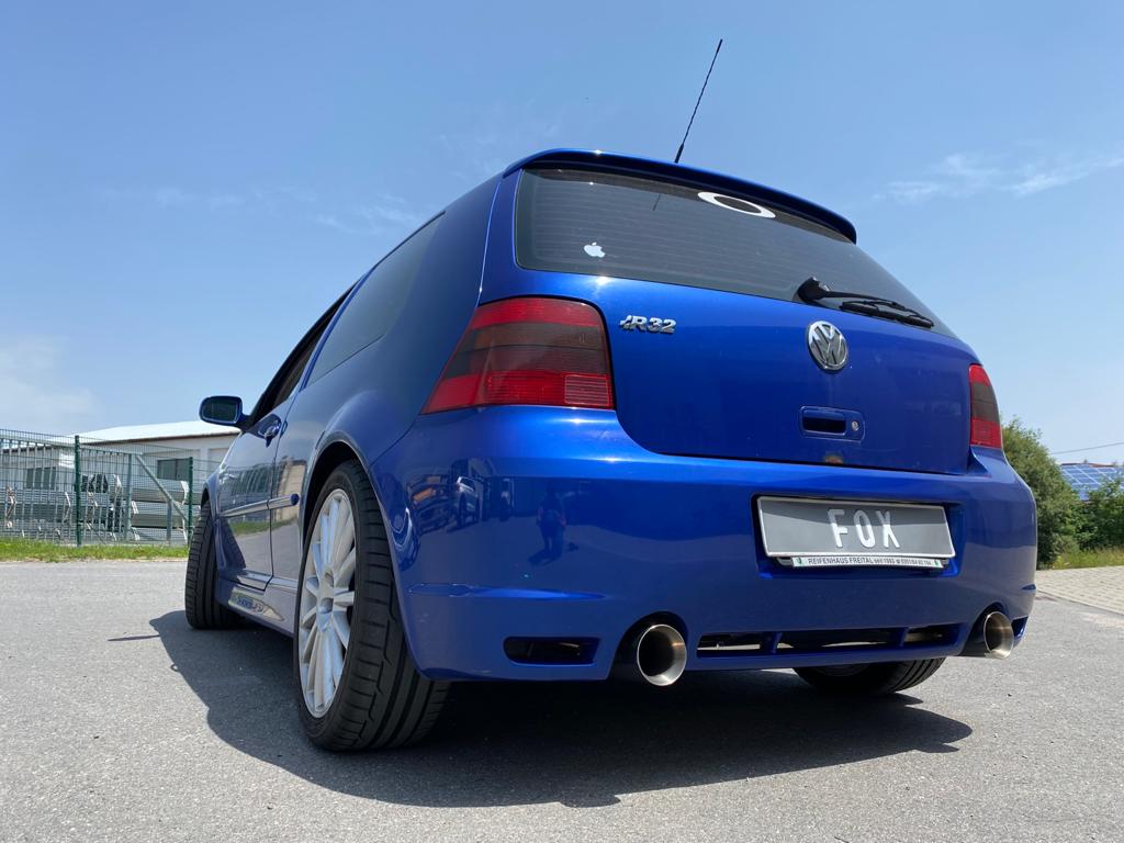 Fox passend fürVW Golf IV R32 Endschalldämpfer Ausgang rechts/links - 1x100 Typ 24 rechts/links