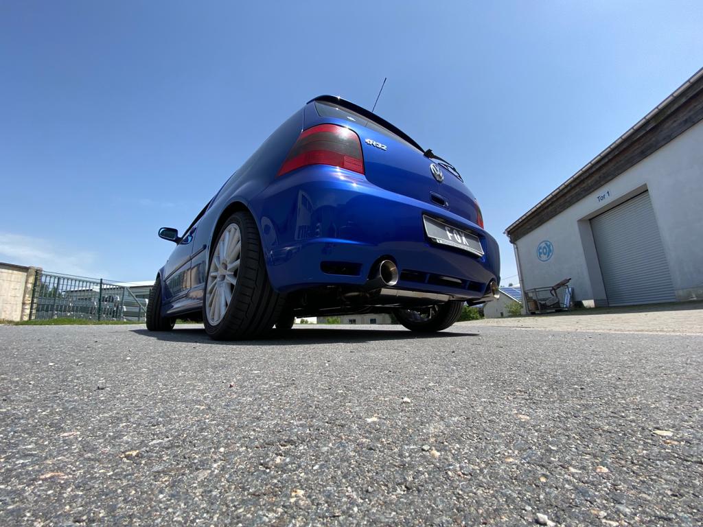 Fox passend fürVW Golf IV R32 Endschalldämpfer Ausgang rechts/links - 1x100 Typ 24 rechts/links