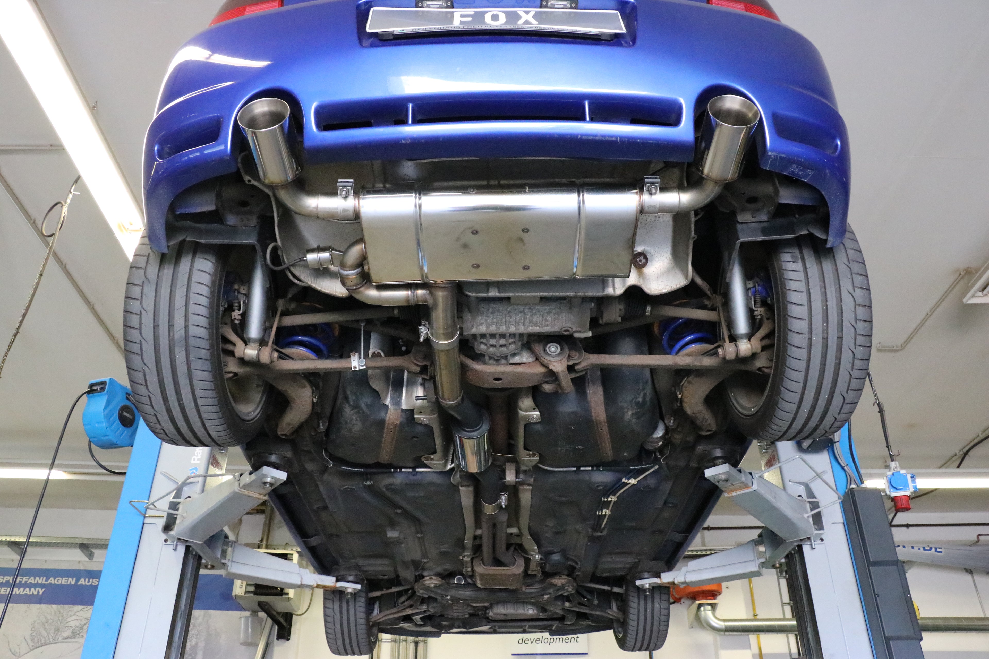 Fox passend fürVW Golf IV R32 Endschalldämpfer Ausgang rechts/links - 1x100 Typ 24 rechts/links