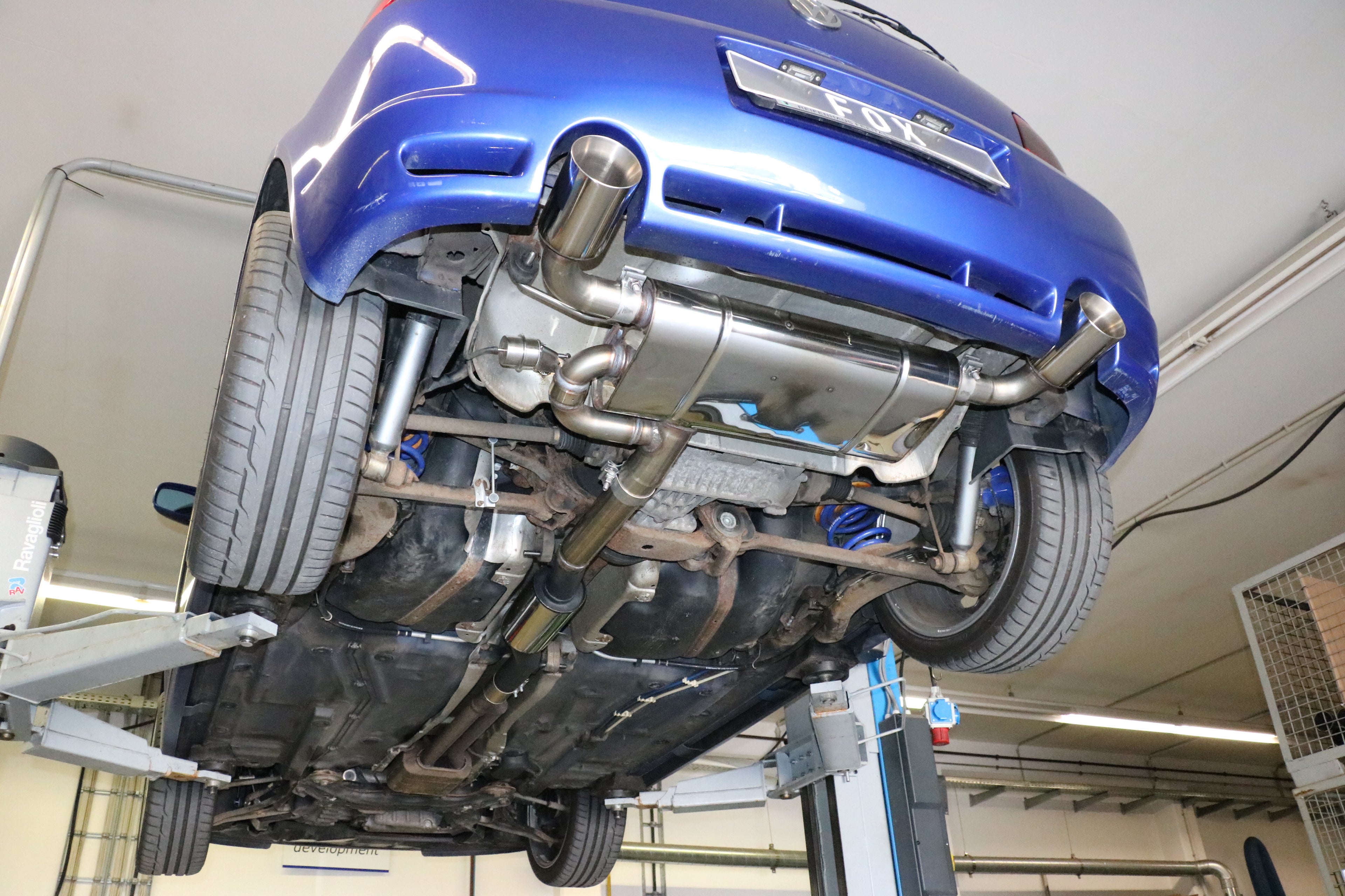 Fox passend fürVW Golf IV R32 Endschalldämpfer Ausgang rechts/links - 1x100 Typ 24 rechts/links