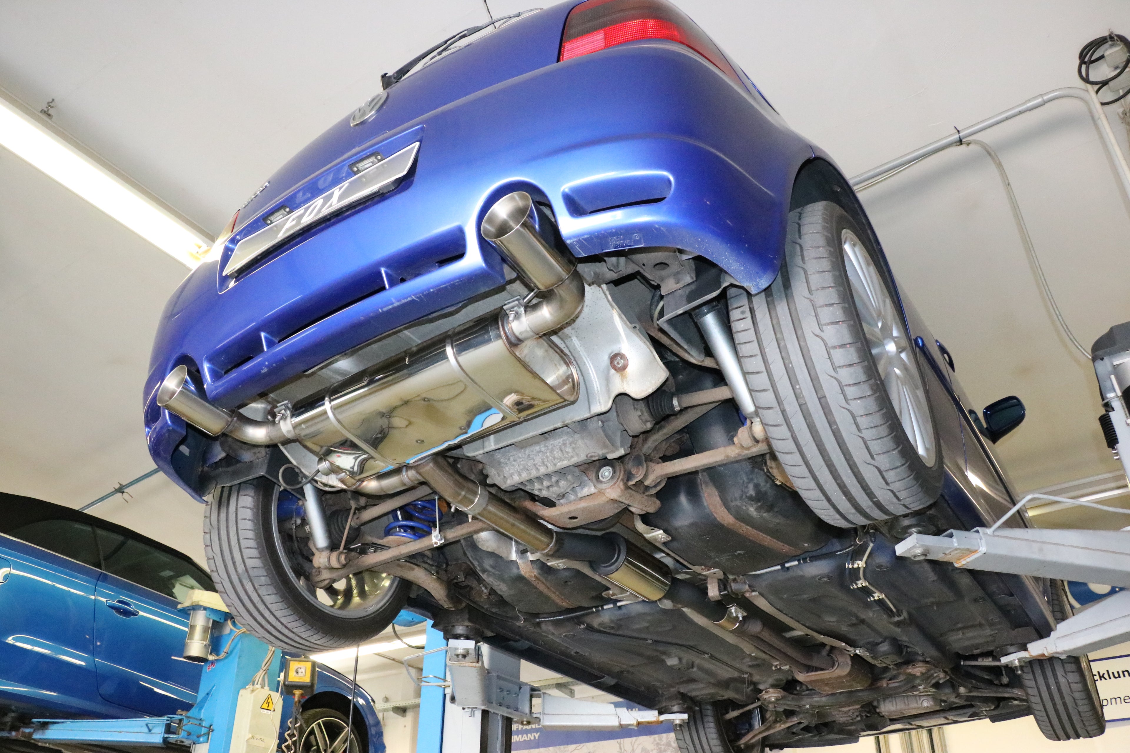 Fox passend fürVW Golf IV R32 Endschalldämpfer Ausgang rechts/links - 1x100 Typ 24 rechts/links