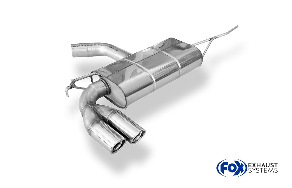 Fox passend fürVW Scirocco - 13 Endschalldämpfer - 2x76 Typ 17