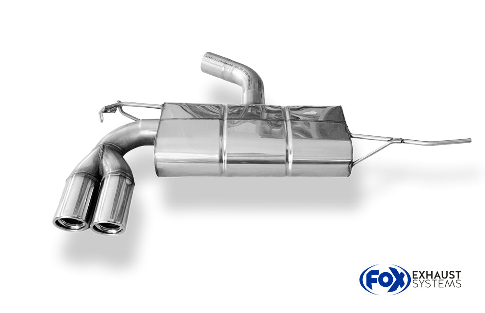 Fox passend für VW Golf V GTI/ GTD Endschalldämpfer  - 2x76 Typ 17