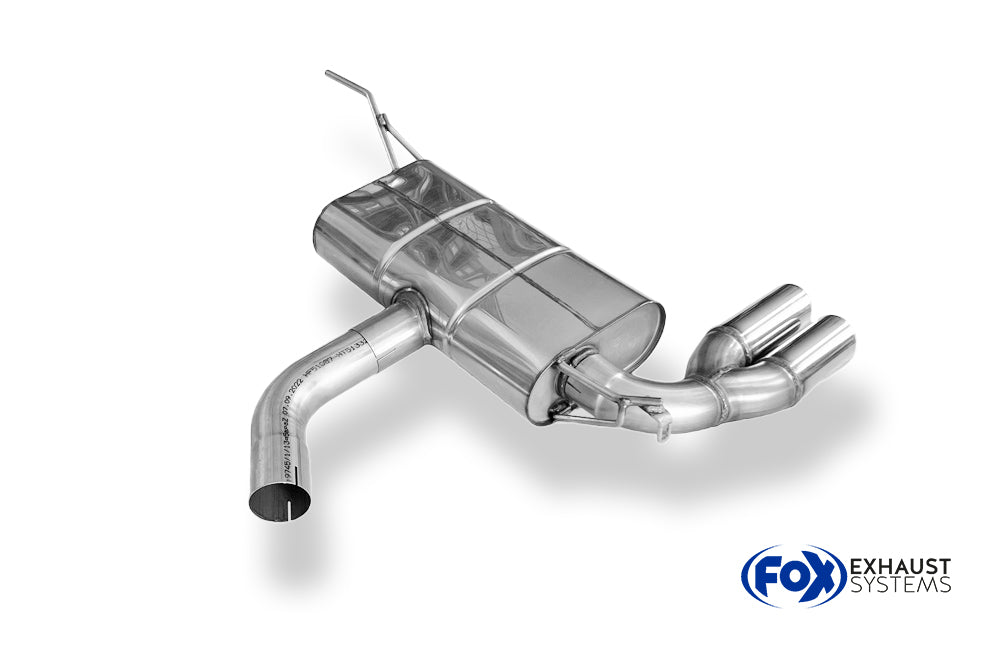 Fox passend fürVW Scirocco - 13 Endschalldämpfer - 2x76 Typ 17