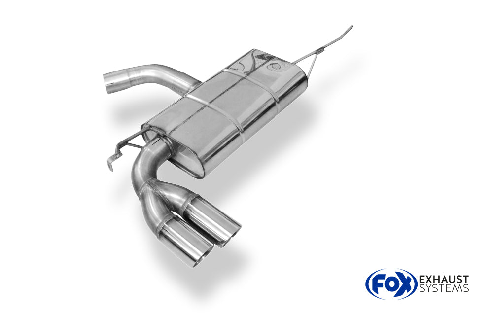 Fox passend für VW Golf V GTI/ GTD Endschalldämpfer  - 2x76 Typ 25