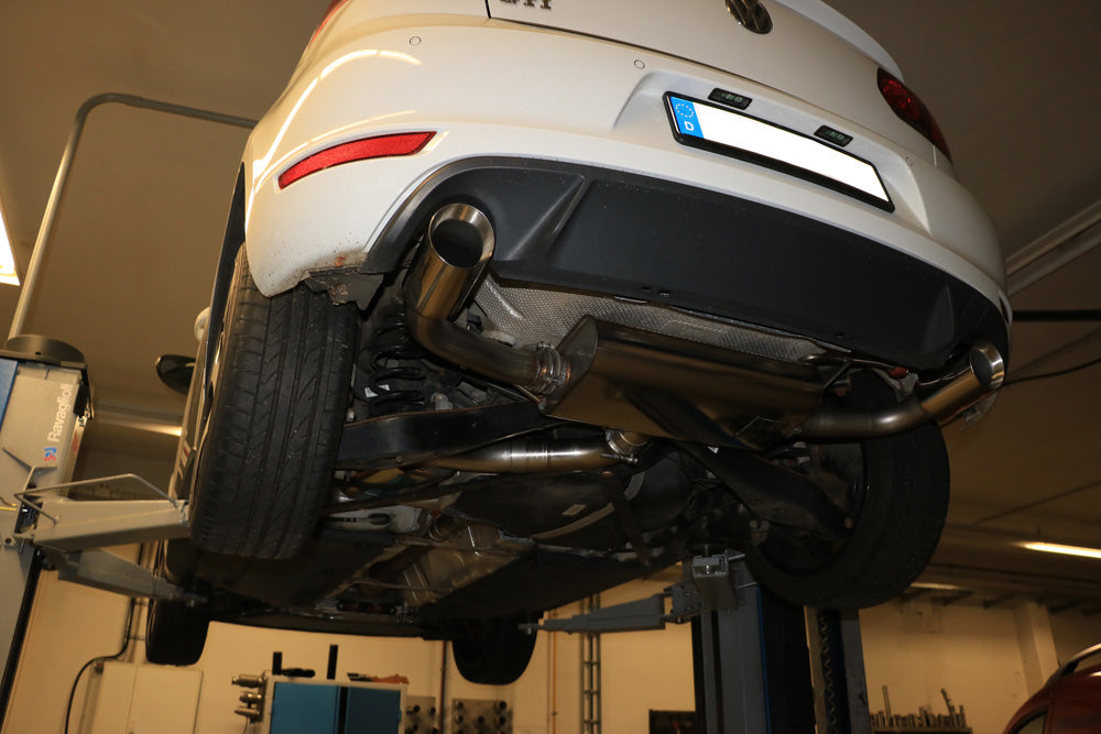 Fox passend fürVW Golf 6 GTI + Cabrio Endschalldämpfer Ausgang rechts/links - 1x100 Typ 25 rechts/links