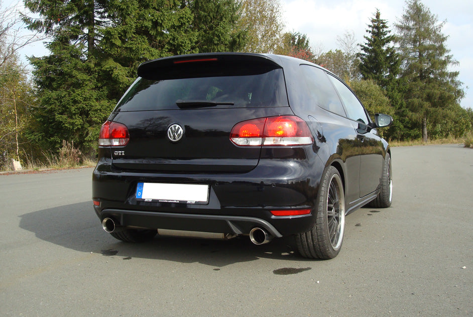 Fox passend fürVW Golf 6 GTI + Cabrio Endschalldämpfer Ausgang rechts/links - 1x100 Typ 25 rechts/links