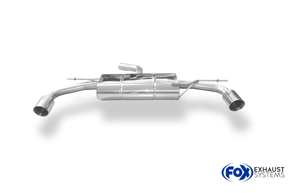 Fox passend für VW Golf VI - GTI-Optik Endschalldämpfer rechts/links - 1x90 Typ 25 rechts/links  GTI-Optik - Passend an die originale Golf 6 GTI-Stoßstange