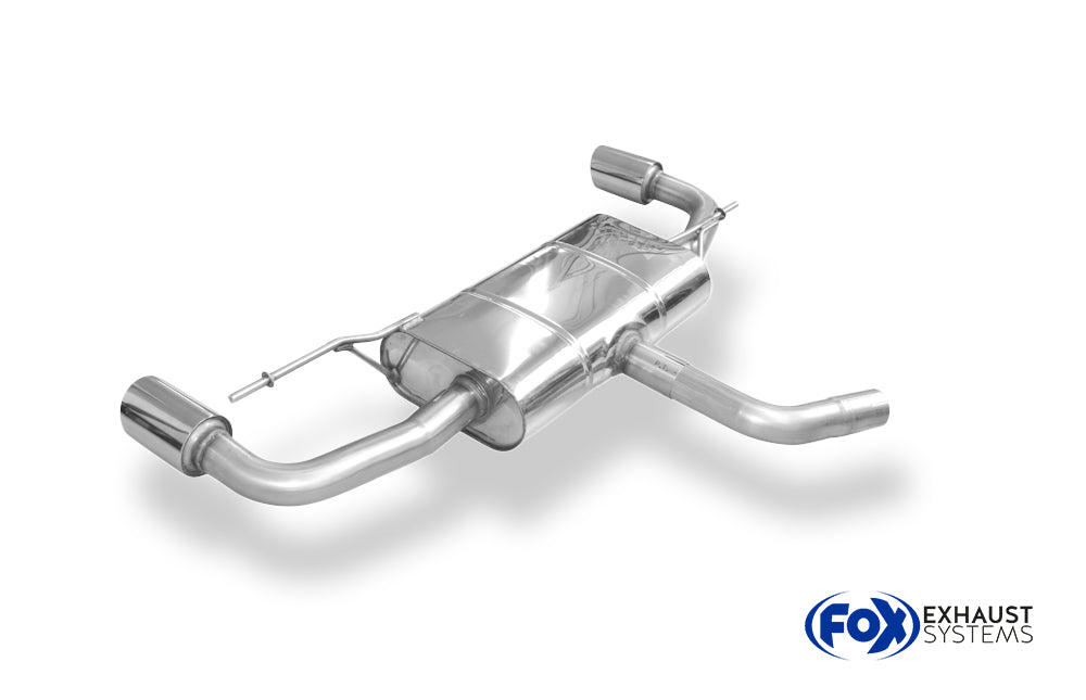 Fox passend fürVW Golf VI - GTI-Optik Endschalldämpfer rechts/links - 1x90 Typ 25 rechts/links  GTI-Optik - Passend an die originale Golf 6 GTI-Stoßstange