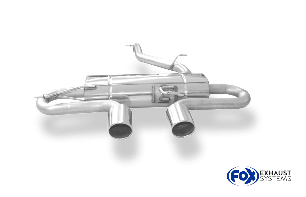 Fox passend fürVW Golf VI R 4motion Endschalldämpfer Ausgang mittig - 2x100 Typ 16