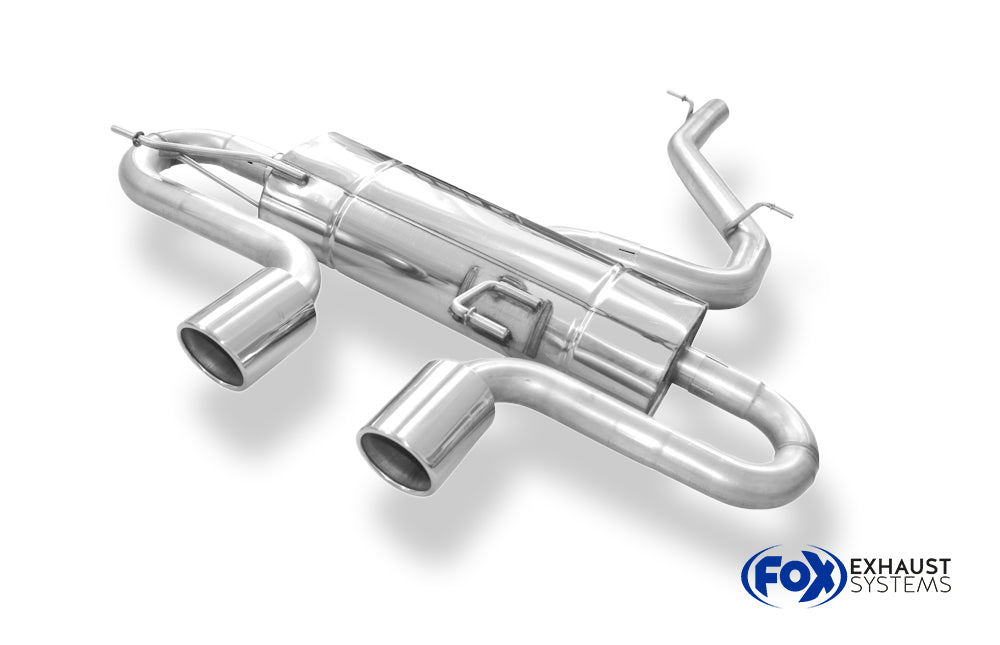 Fox passend fürVW Golf VI R 4motion Endschalldämpfer Ausgang mittig - 2x100 Typ 16