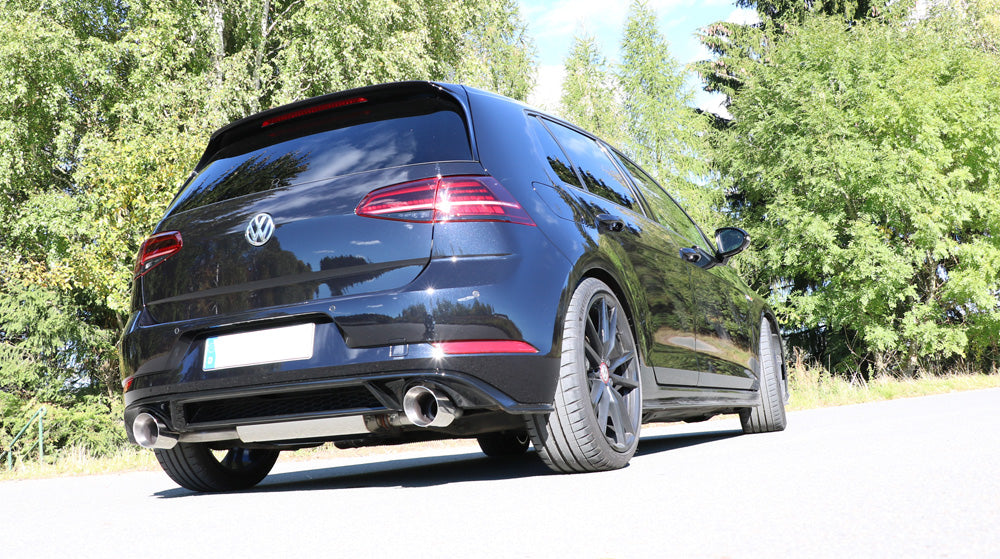 Fox passend fürVW Golf VII - 2,0l GTI Facelift + TCR Endschalldämpfer rechts/links - 1x100 Typ 25 echts/links