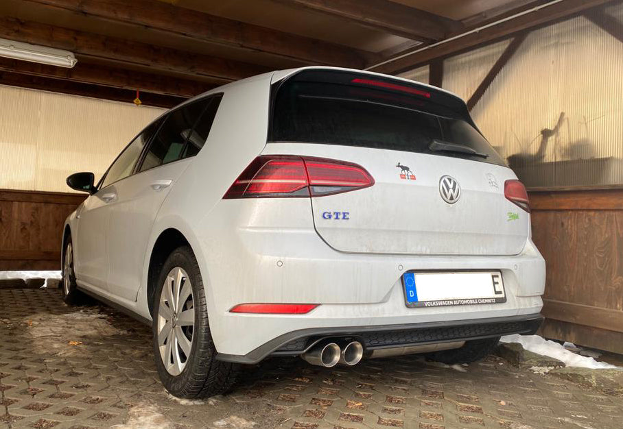 Fox passend fürVW Golf VII - GTE Endschalldämpfer - 2x80 Typ 25