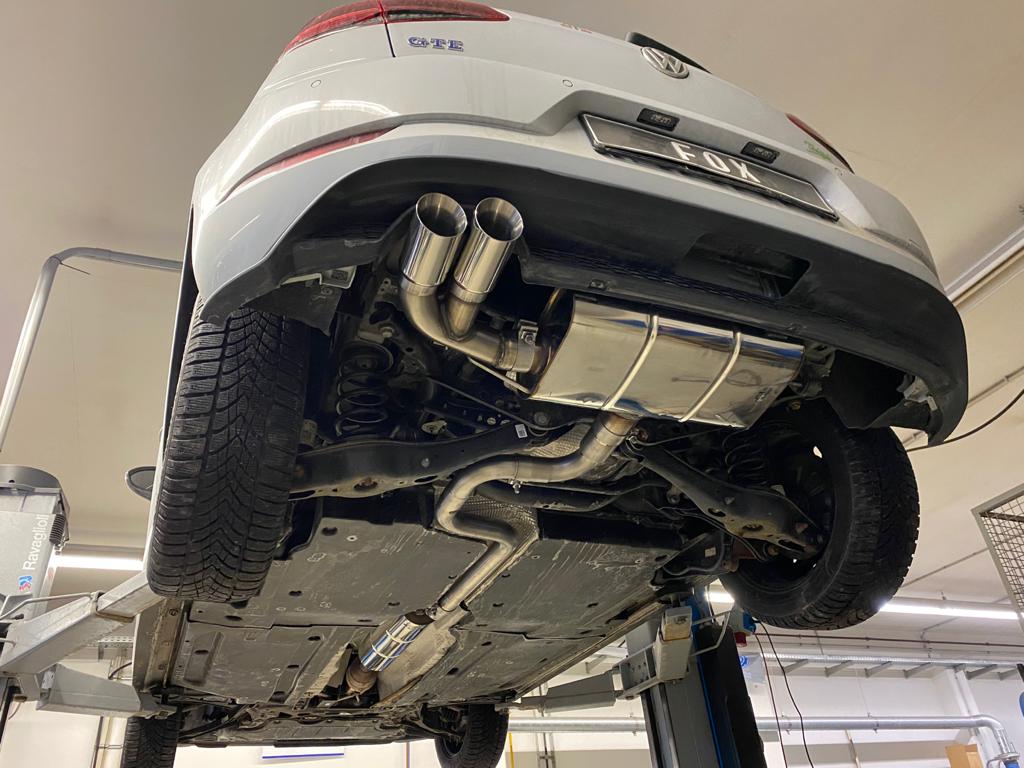Fox passend für VW Golf VII - GTE Endschalldämpfer - 2x80 Typ 25