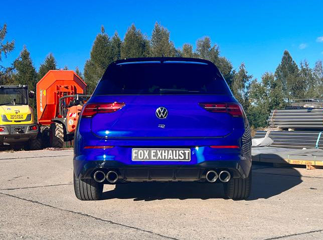 Fox passend fürVW Golf 8 R Endrohre rechts/links - 2x100 Typ 25 rechts/links - passend auf den originalen Endschalldämpfer