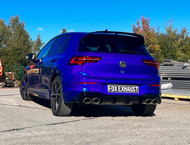 Fox passend fürVW Golf VIII R Endrohre rechts/links - 2x115x85 Typ 32 rechts/links - passend auf den originalen Endschalldämpfer