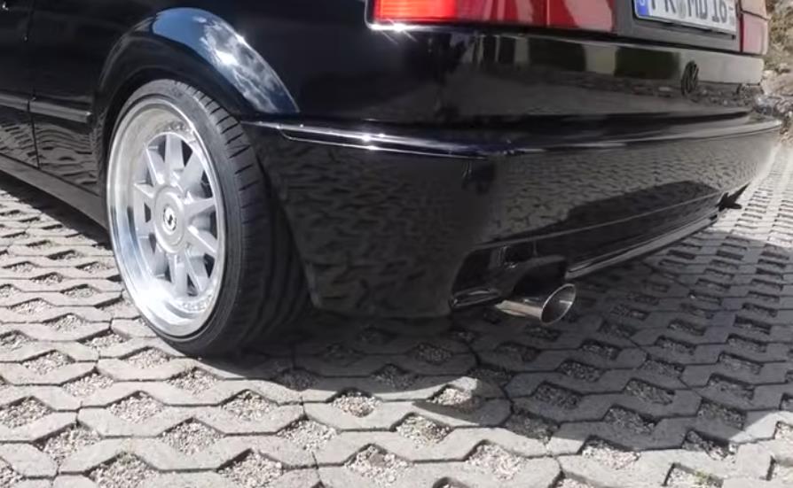 Fox passend fürVW Corrado G60 Endschalldämpfer Ø63,5 - 106x71 Typ 45 (oval und doppelwandig)