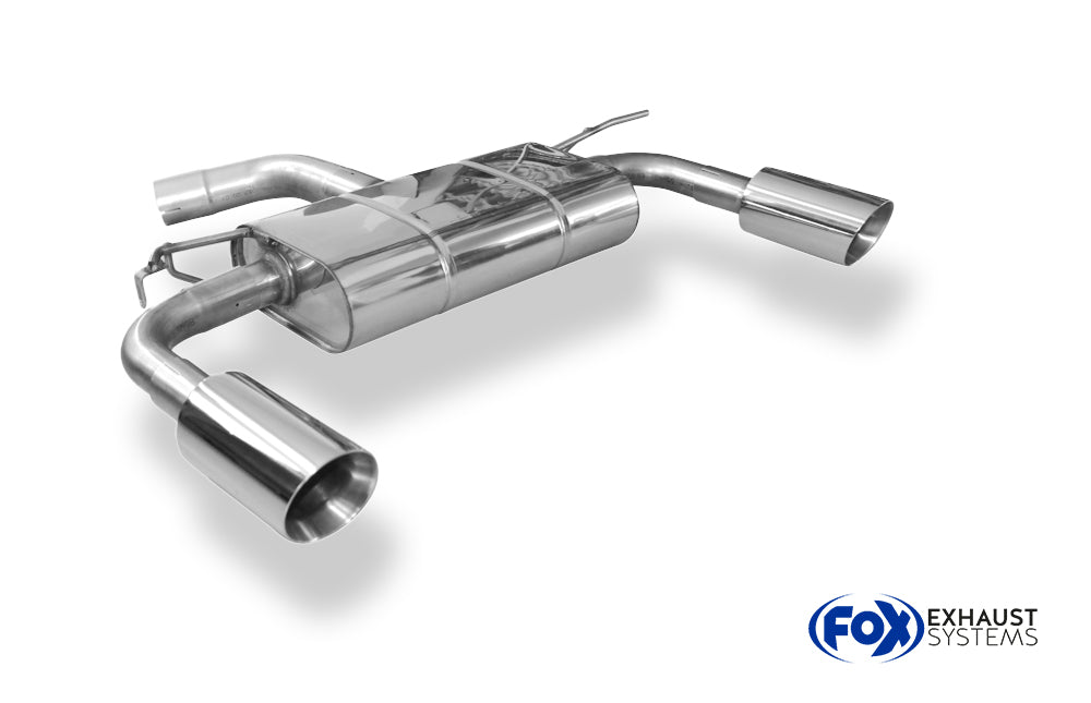 Fox passend fürVW Beetle - 16 (5C) Coupe & Cabrio Einzelradauf. Endschalldämpfer Ausgang rechts/links - 1x100 Typ 25 rechts/links