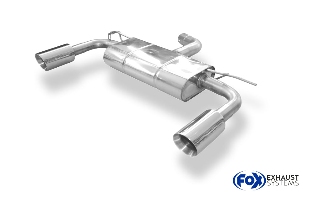 Fox passend fürVW Beetle - 16 (5C) Coupe & Cabrio Einzelradauf. Endschalldämpfer Ausgang rechts/links - 1x100 Typ 25 rechts/links