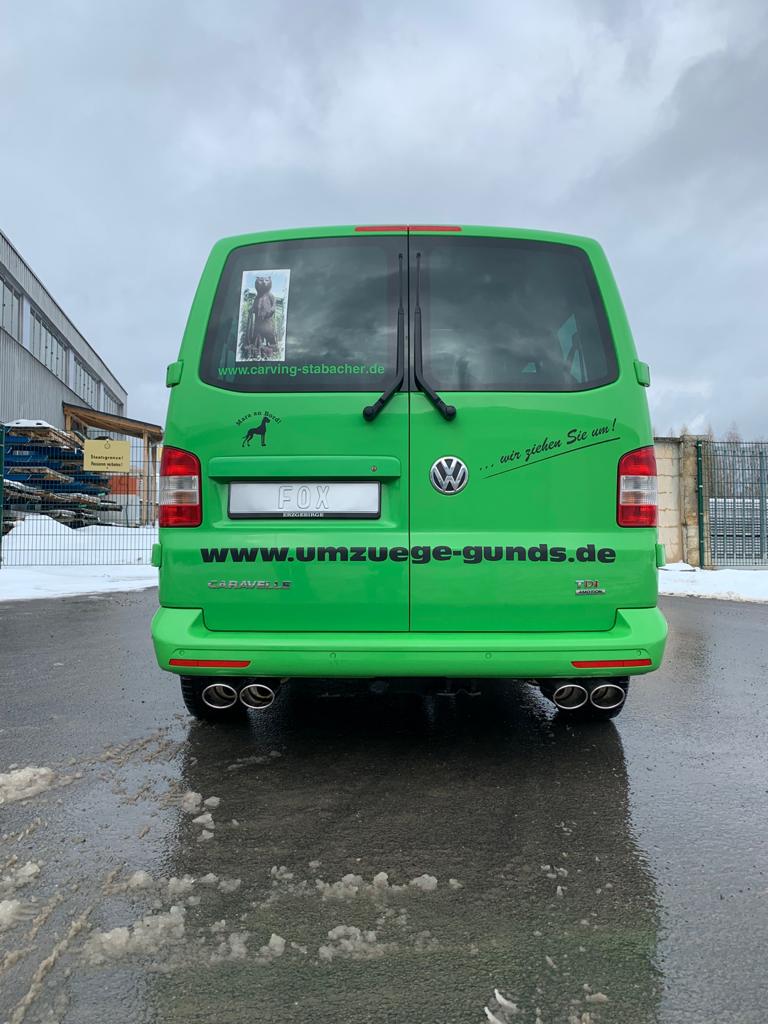 Fox passend für VW Bus T5/ T6 4motion Endschalldämpfer Ausgang rechts/links - 2x115x85 Typ 32 rechts/links