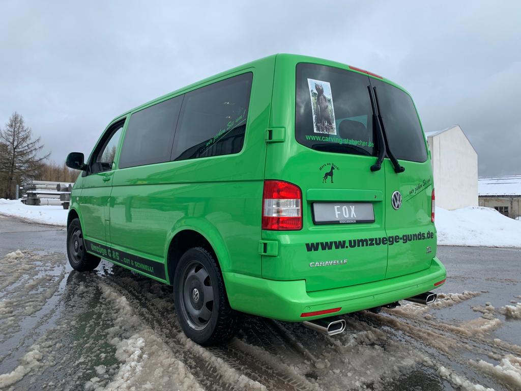 Fox passend fürVW Bus T5/ T6 4motion Endschalldämpfer Ausgang rechts/links - 160x80 Typ 53 rechts/links