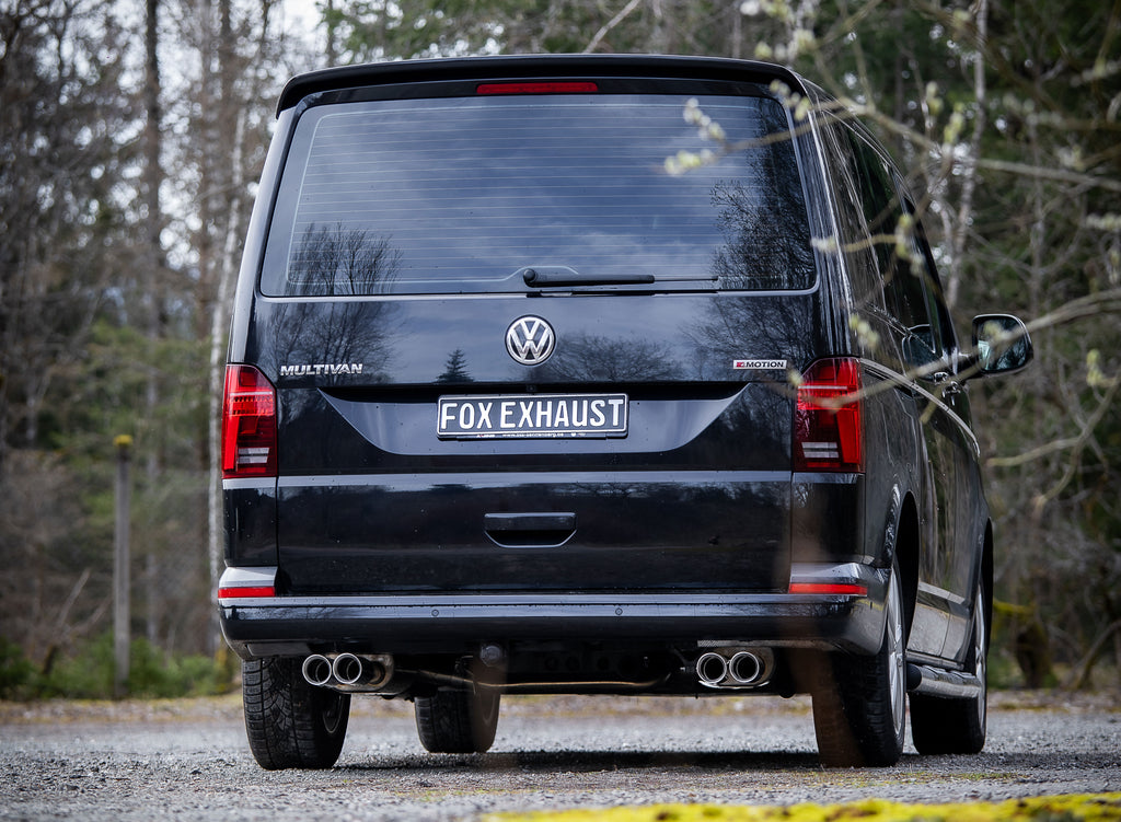 Fox passend fürVW Bus T6.1 4motion Endschalldämpfer Ausgang rechts/links - 2x80 Typ 25 rechts/links