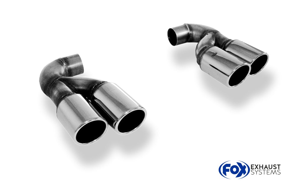 Fox passend fürVW Touareg Typ 7L Endrohrpaar zum Anschweißen - 2x90 Typ 16 rechts/links