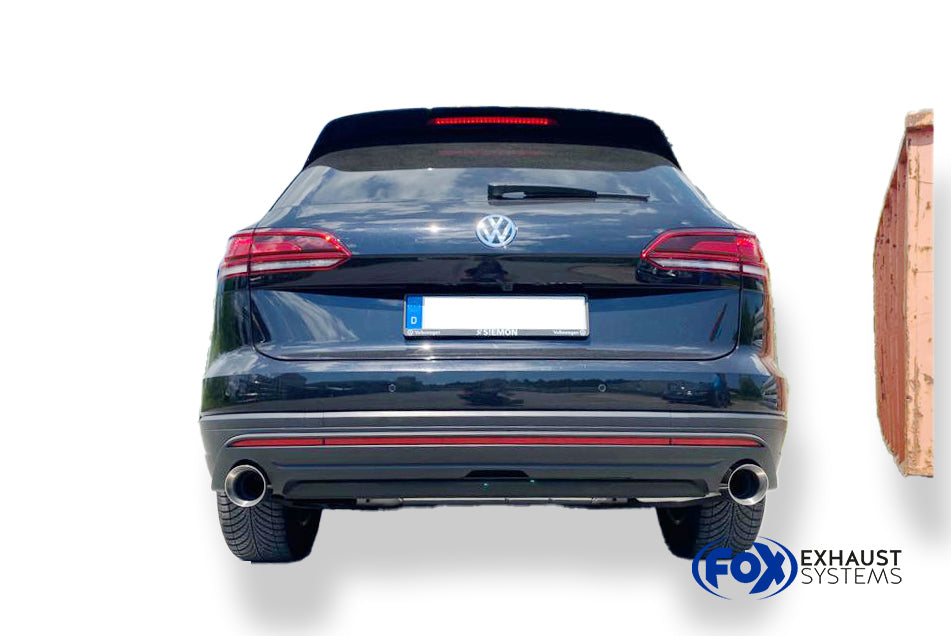 Fox passend fürVW Touareg Typ CR7 Endschalldämpfer Ausgang rechts/links - 1x114 Typ 25 rechts/links