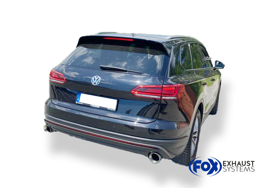 Fox passend für VW Touareg Typ CR7 Endschalldämpfer Ausgang rechts/links - 1x114 Typ 25 rechts/links