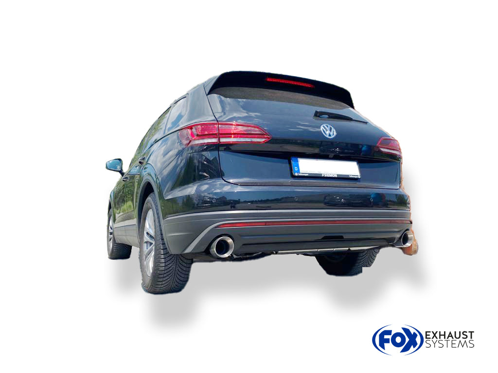 Fox passend fürVW Touareg Typ CR7 Endschalldämpfer Ausgang rechts/links - 1x114 Typ 25 rechts/links