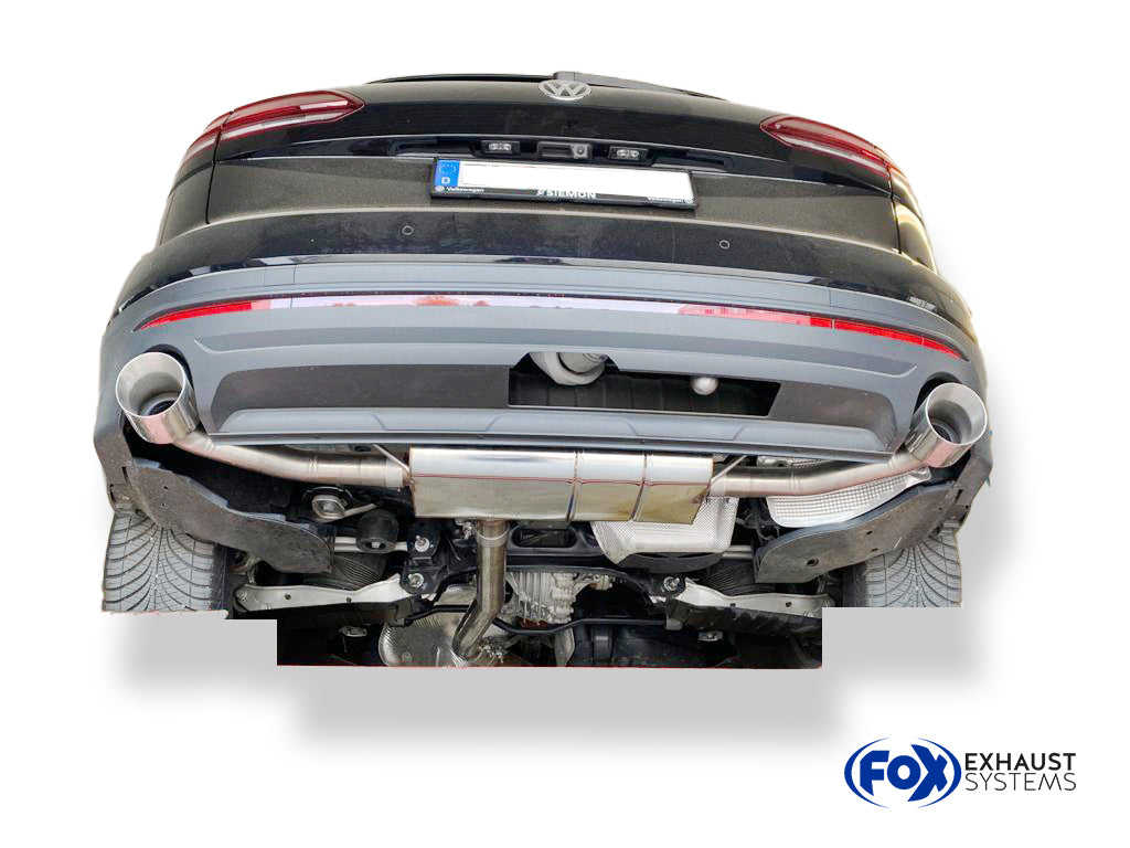 Fox passend fürVW Touareg Typ CR7 Endschalldämpfer Ausgang rechts/links - 1x114 Typ 25 rechts/links