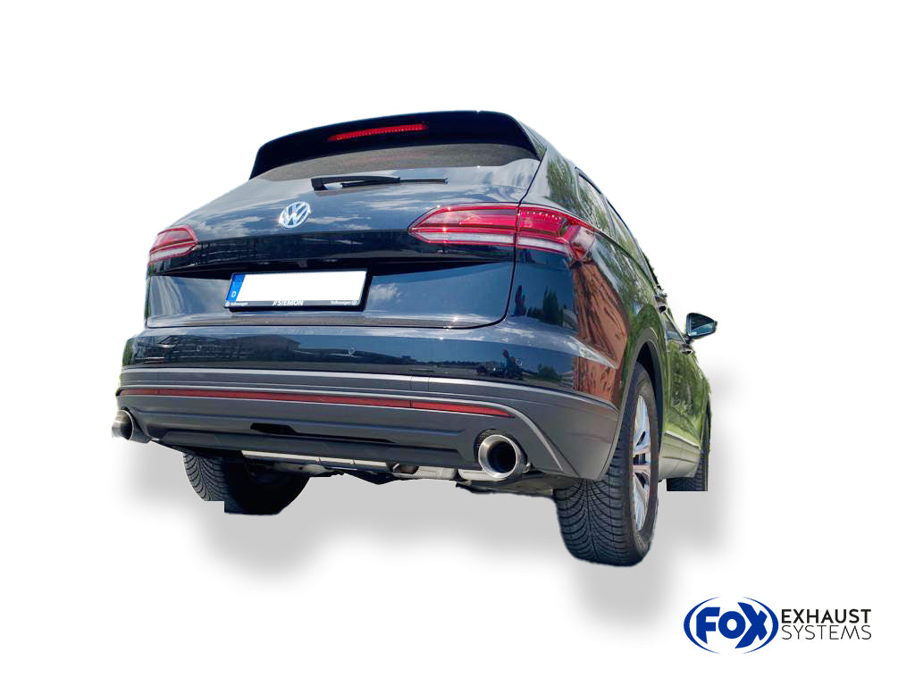 Fox passend fürVW Touareg Typ CR7 Endschalldämpfer Ausgang rechts/links - 1x114 Typ 25 rechts/links
